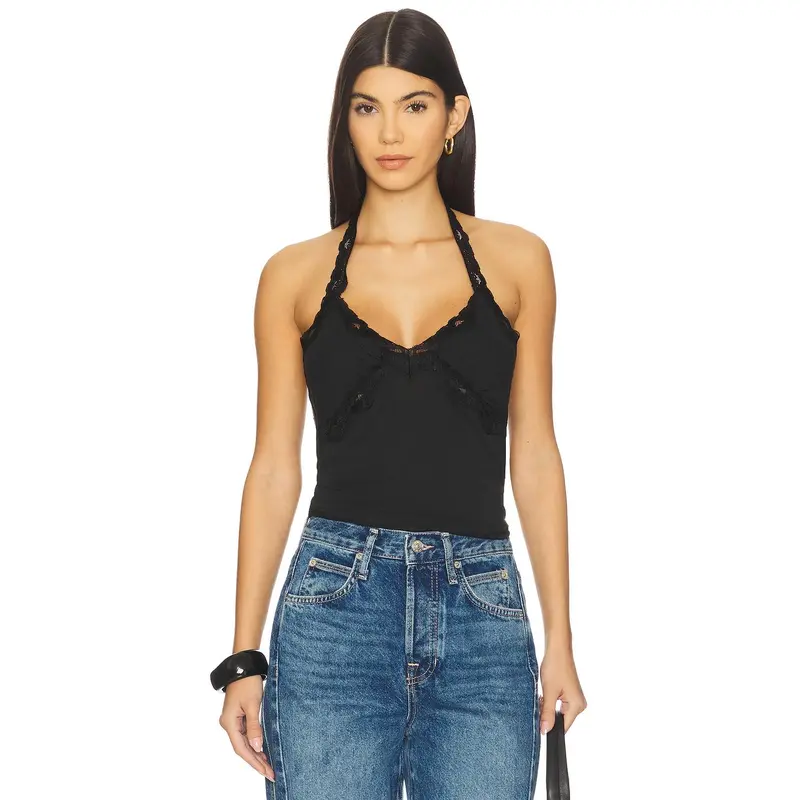 Top Sans Manches Free People FP Beach - Dos Croisé, Capuche, Taille M Occasion