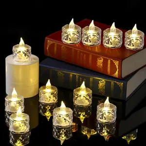24PCS Flameless LED Candles - Battery Operated Votive Lights for Wedding Centerpieces, Holiday Tablescapes, Yoga Studios - Safe Tabletop Decor for Dinner Parties & Home Ambiance Lighting