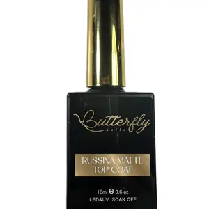Russian  Matte Top Coat 18 ml for Long-Lasting Nail Protection