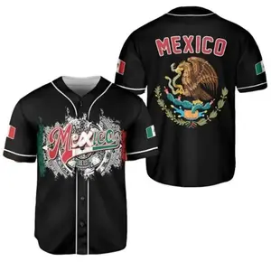 Mexico Baseball Jersey Shirts, Jersey De Mexico Flag Jersey for Men Women Youth Kid, Mexican Eagle Unisex Shirt Sports Gifts #7