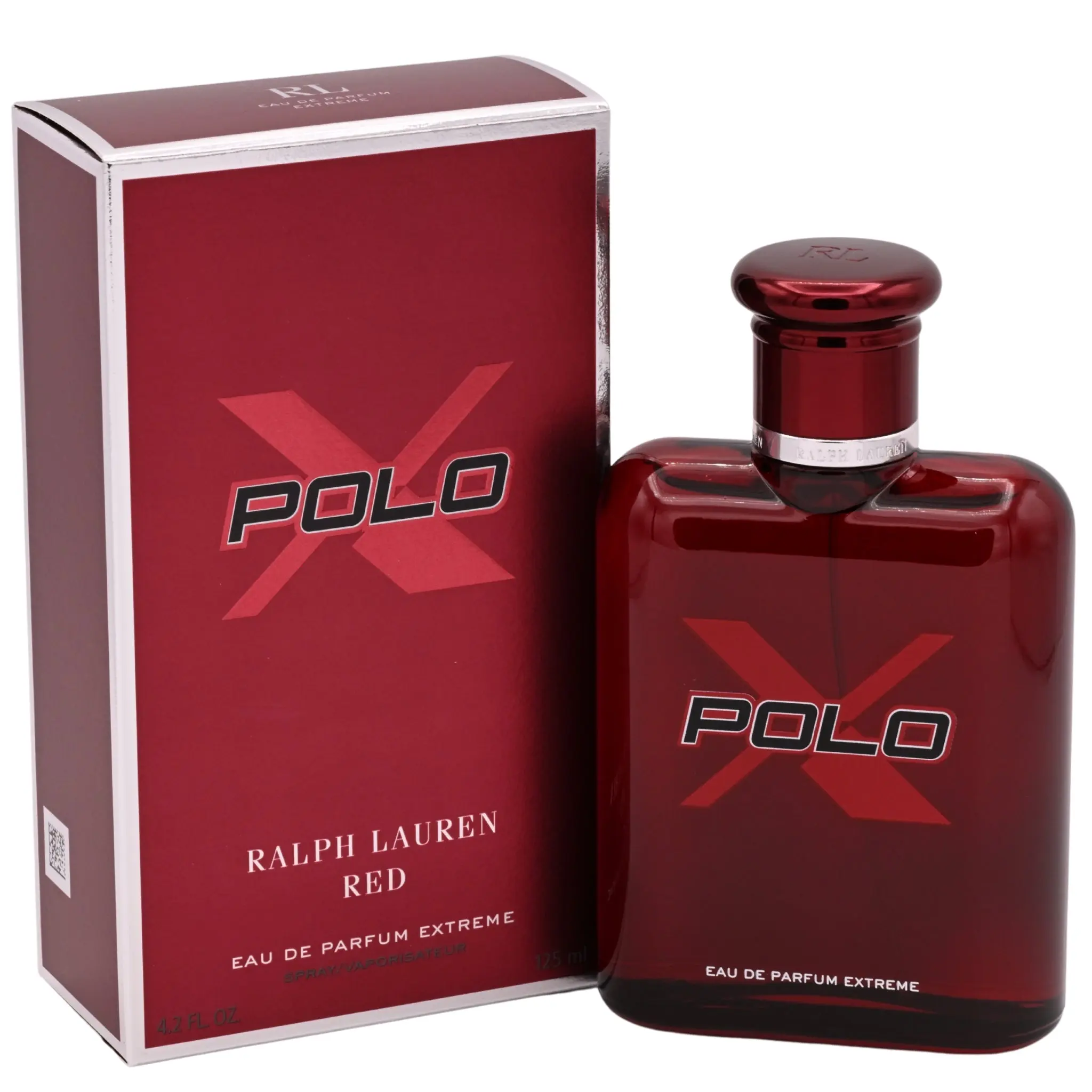Ralph Lauren Polo Red Extreme Eau de Parfum for Men, a Leather-Rich Fragrance with Blood Orange and Coffee, 4.2 oz / 125ml EDP Cologne Spray, Bold Passionate Fragrance, Evening Wear, Night Ready, Retail Box, Spray Form