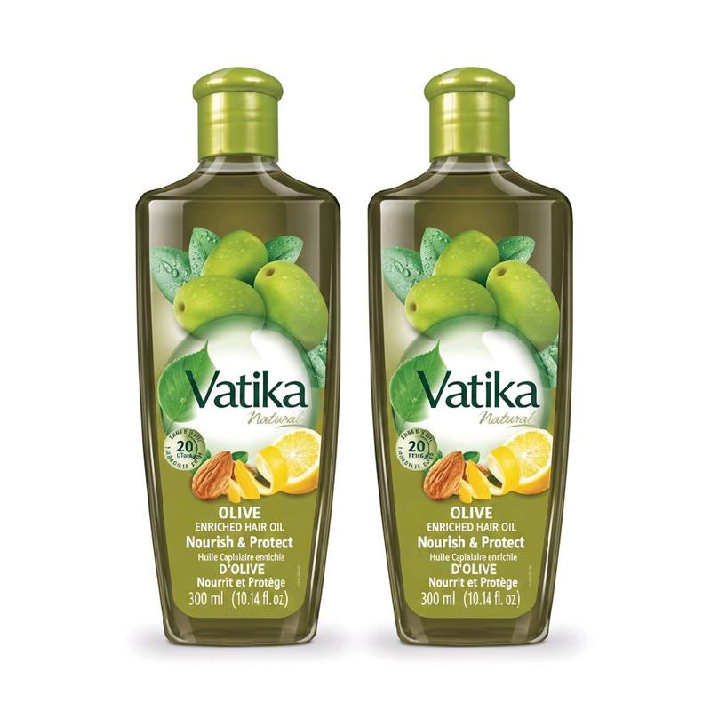 Dabur Vatika Olive Enriched Hair Oil 300ml Pack of 2 - Nourishing Indian Oil for Women & Men - Natural, Moisturize Conditioner Gentle  Aceite Capilar Dabur Olive: nutritivo