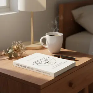 Vogue Living The Miracle Journal: Daily Guided Manifestation & Gratitude Journal for Mindfulness, Law of Attraction & Positive Affirmations, Hardcover Self-Care Gift