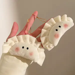 2026 New Cute Dumpling Pendant Key Ring Plush Keychain Soft Stuffed Keyrings For Boy Girl For Bag Decoration Student Accessories