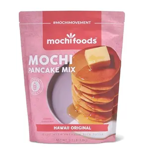 Mochi Foods Hawaii Original Mochi Pancake Mix - Light, Fluffy - Elevate Your Breakfast Game with Irresistible Chewiness 3.3 lb.