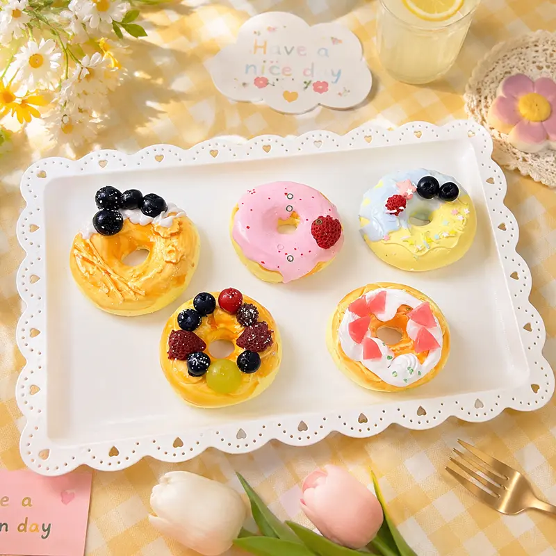 Taonini Donut Squishy Blind Box, Food-Grade Non-Toxic Silicone Mystery Box, Cute Dessert Squeeze Toy, Premium Unisex Stress Relief Kawaii Sensory Fidget Surprise Squishies