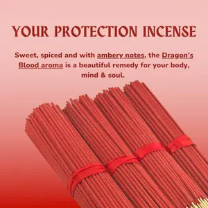 Dragon Blood Incense Sticks, 20-1600 Pcs Rosewood, Perfect for Home & Camping, Ideal Gift for Yoga Meditation, 22 Cm Long