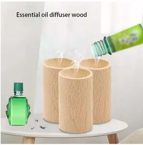 5pcs Camphor Oil Essential Oil Mosquito Repellent Wood Diffuser, Aromatic Home & Closet Decoration