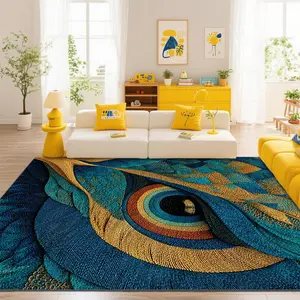 Soft and comfortable printed carpet, home decorative carpet, large living room carpet, entrance mat, bedroom carpet, Bohemian style rugs, suitable for various scenarios such as shopping malls, cafes