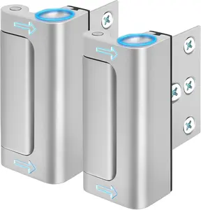 2 Pack Home Security Door Lock Withstand 800 lbs for Inward Swinging Door,Reinforcement Lock