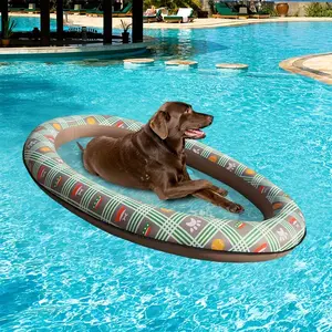 Large Pet Soft Dog Float Raft For Pool Inflatable Dog Swimming Float For Large Dogs Up To 50-180 Lb, Without Battery
