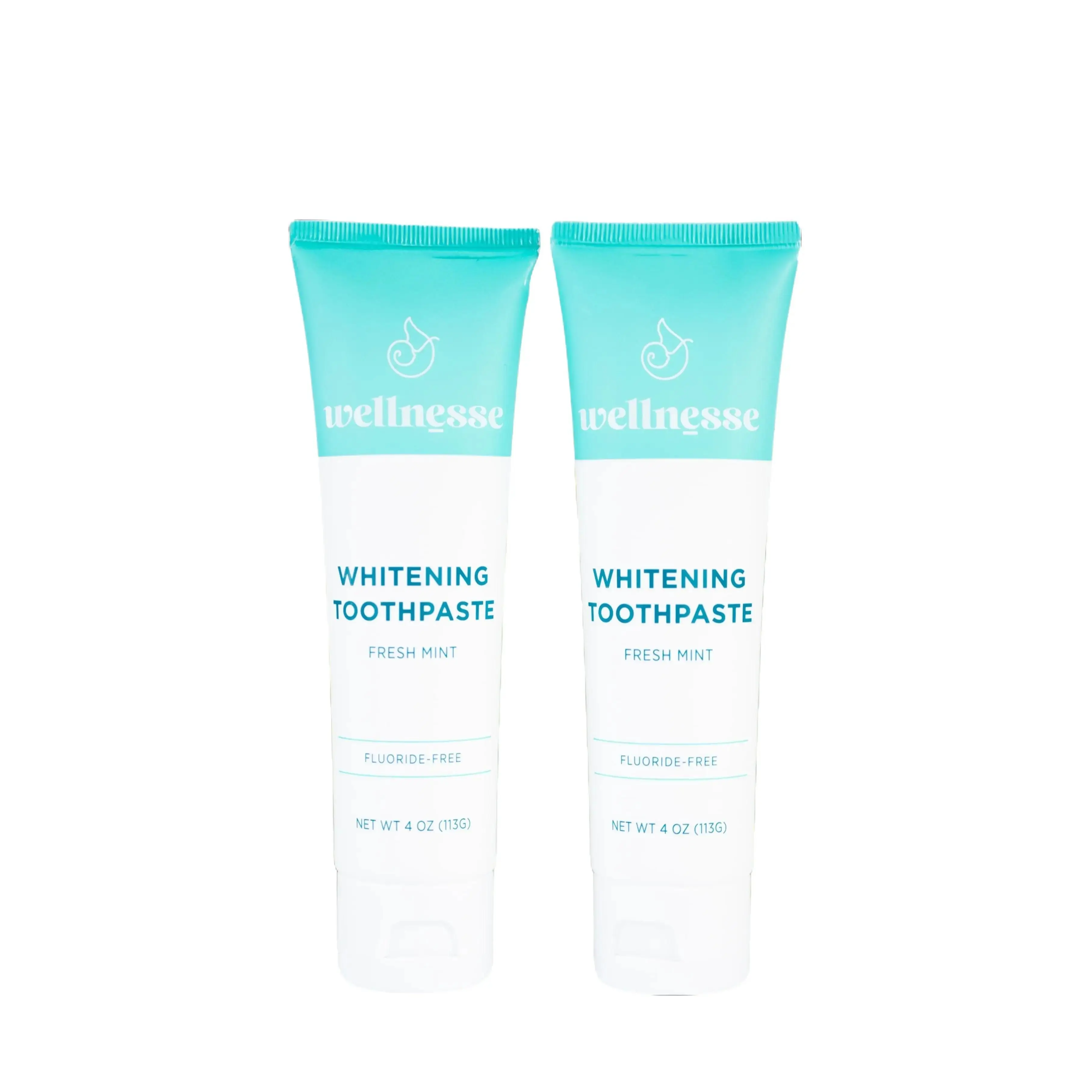 Wellnesse | Whitening Toothpaste 2 Pack - Fluoride-Free Healing Formula with Micro-Hydroxyapatite for Strong Teeth & Healthy Gums Fresh Mint Flavor