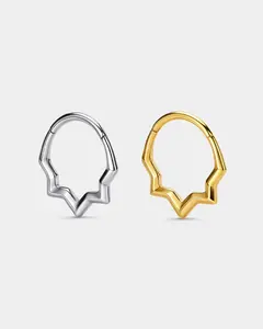 Geometric Half-Star Segment Septum Ring