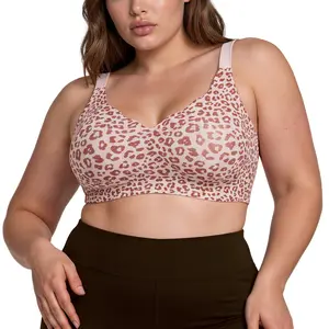 RIOTHE Women Wirefree Bras Full Coverage No Underwire Everyday Bras – Comfortable Wireless Jelly Bra with Push up Adjustable Womenswear