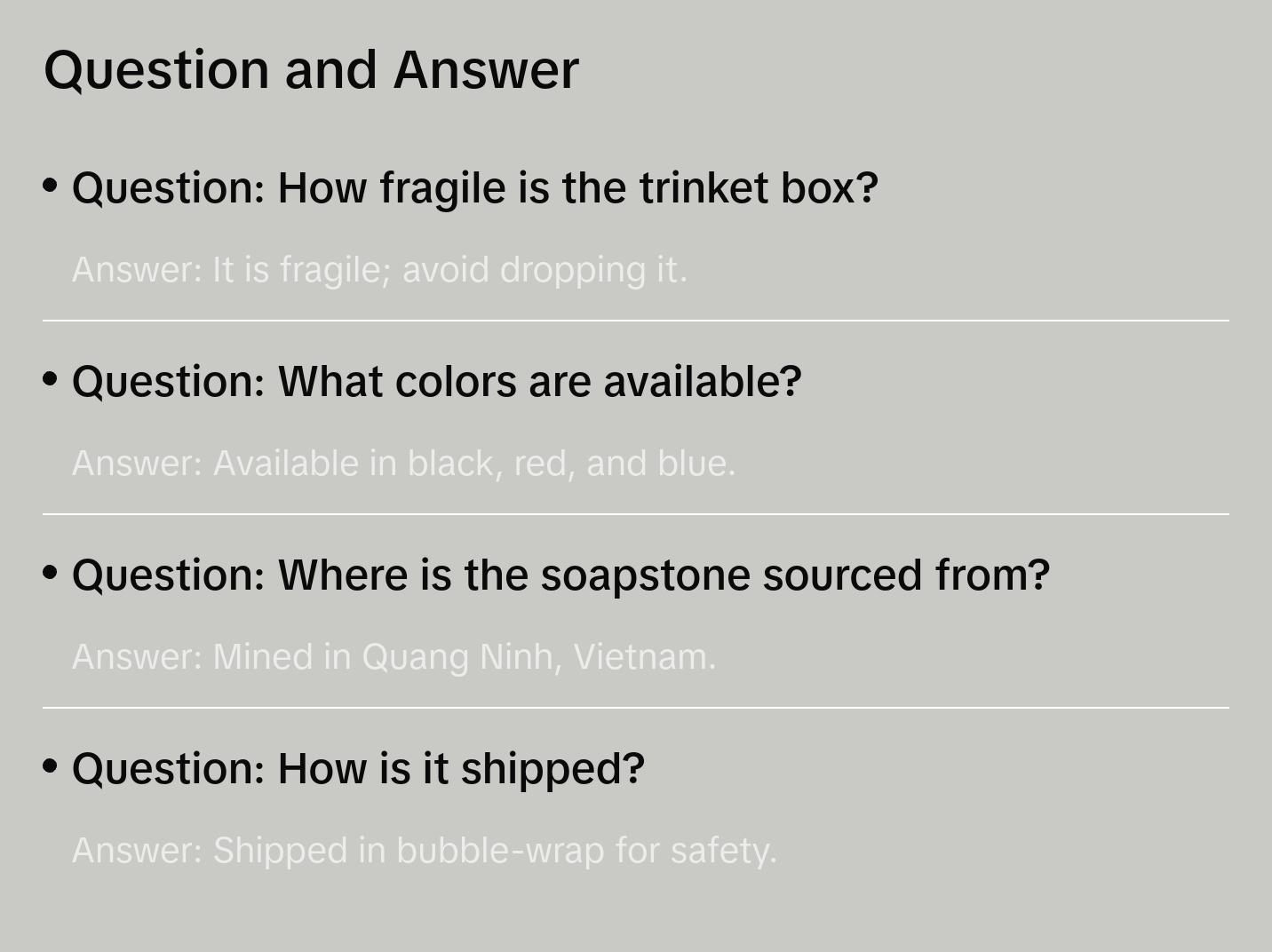 Long Life Small Rectangle Soapstone Trinket Decor Box