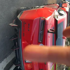 For 2015-2021 Ford Mustang V2 gloss black rear diffuser and rear side splitter auto parts Car Accessories Vehicle Custom