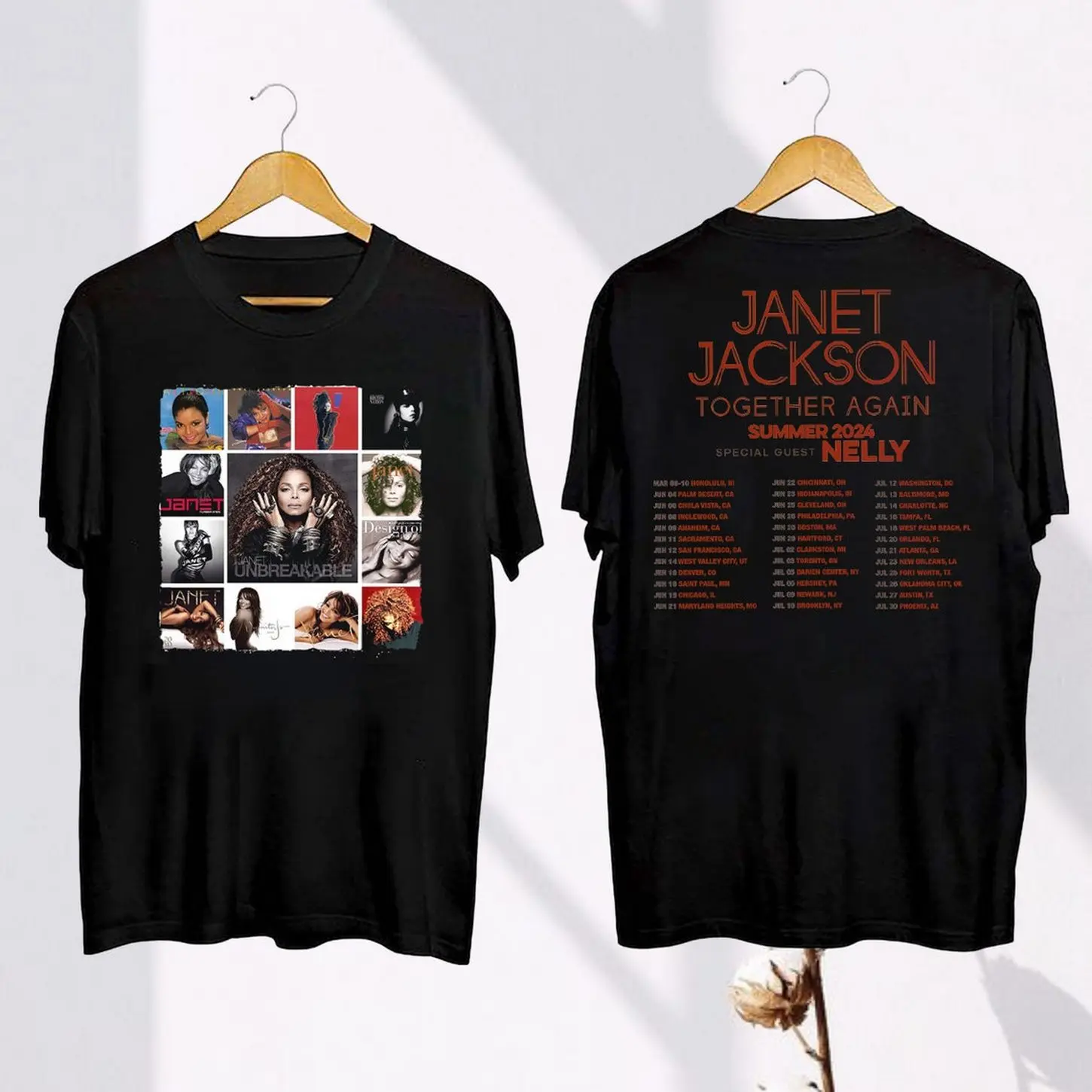 Janet Jackson 90s Vintage Shirt, Janet Jackson Summer Together Again 2024 Tour Shirt, Janet Jackson Fan Gift, Janet Jackson Concert Merch