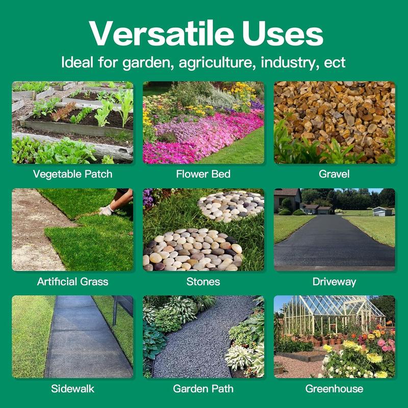 4ft x 115ft weed barrier landscape fabric premium heavy duty woven garden ground cover weed block control mat cloth for gardening planting farming landscaping flower bed driveway