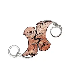 Interlocking Otter Keychains - Perfect for Keys and Accessories