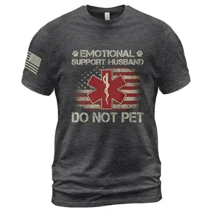 Emotional Support Husband Shirt, Emotional Support Human T-Shirt, Do Not Pet Husband Shirt, Funny Shirts for Husband, Menswear