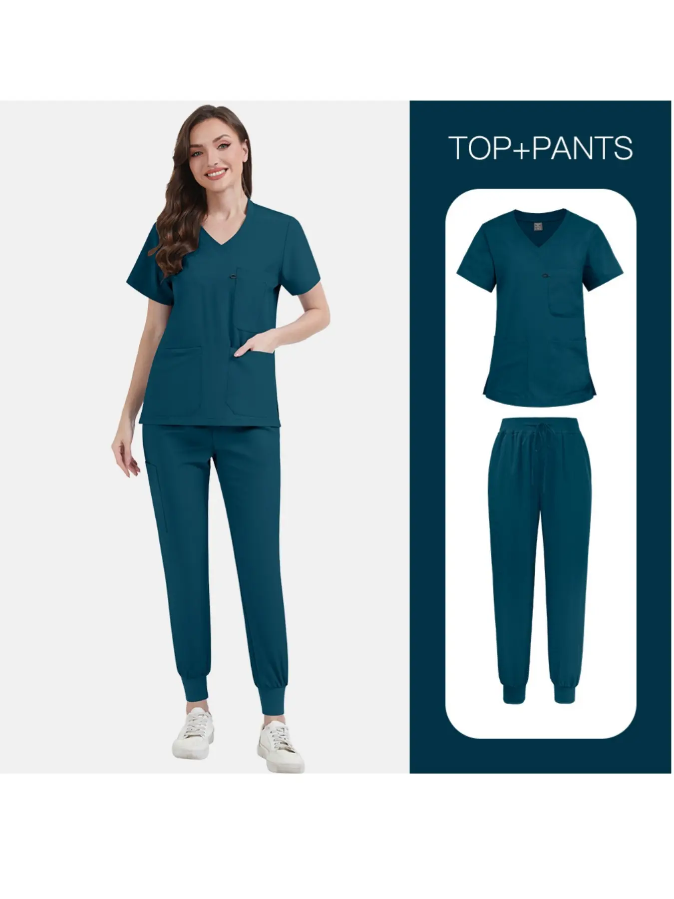 Multi-color Large Size Scrubs Unisex Workwear for Cat Cafes Pet Hospitals and Private Clinics Suitable for Pet Care Outpatient Duty Pet Beauty Assistance and Other Scenarios Comfortable and Breathable
