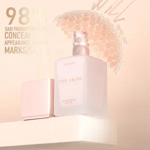 PHOFAY 2-in-1 Tinted Foundation & Mineral Sunscreen SPF 30 | Full Coverage, Natural Matte Finish, 24H Waterproof & Anti-Blue Light Defense, Lightweight Sun Protection Makeup for All Skin Types