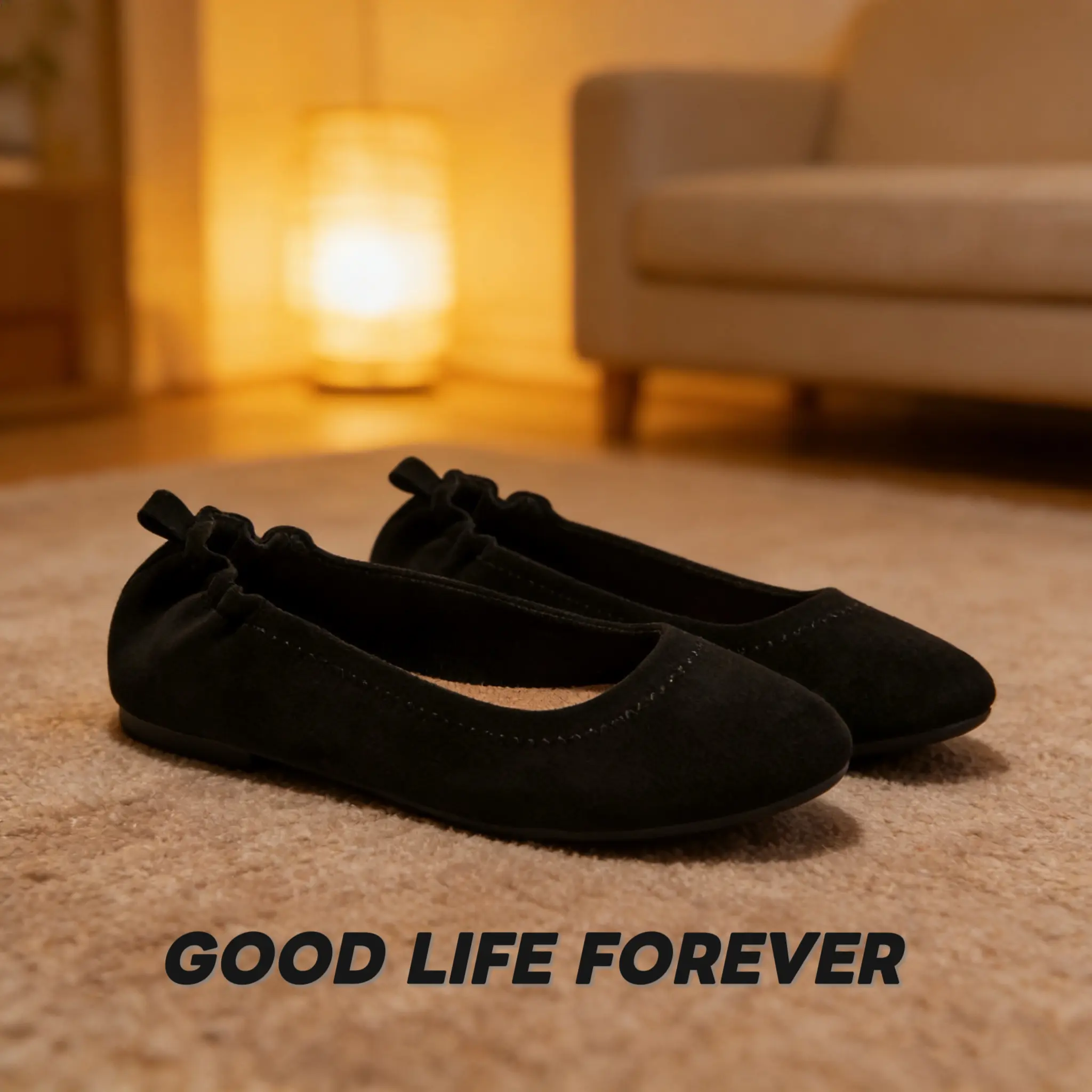 GOOD LIFE FOREVER 2026 New Model Women's Soft Ballet Shoes Versatile Business Casual Style One-Piece Design Comfortable & Stylish