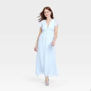 Women's Dolman Short Sleeve Maxi A-Line Dress - A New Day