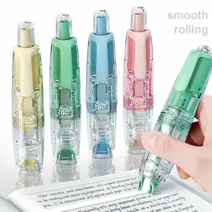 Father's Day Deal -Retractable Correction Tape: (1 Random Color + 2 Refills) / (4 Units + 8 Refills) -Easy to Use, Instantly Corrects Errors, Ideal for Home, Office, And School Supplies