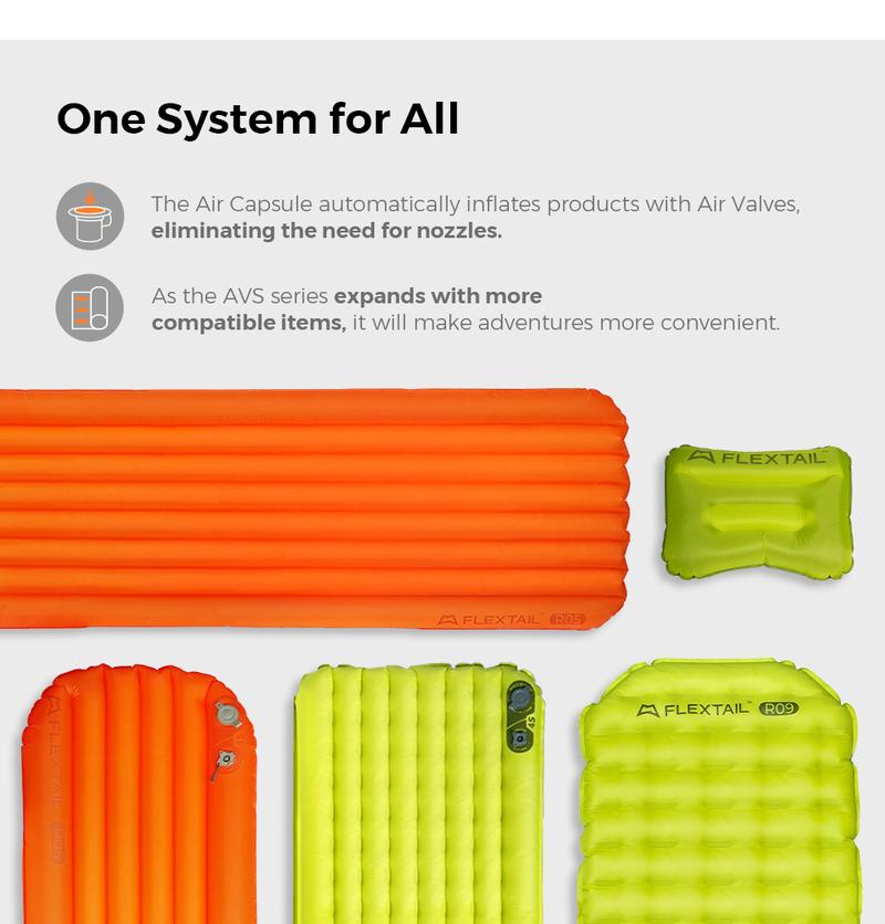 FLEXTAIL Tiny Sleeping Pad R05 AVS- 5.6 R-Value Lightweight Automatic Inflation Pad
