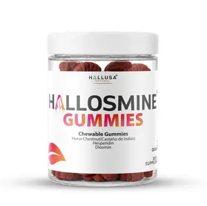 HALLOSMINE GUMMIES x 30 – Chewable Gummies with Diosmin, Hesperidin, Beet Root, Gotu Kola & Horse Chestnut – Hallusa Natural Supplement
