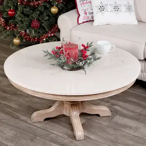 Butler Specialty Company Danielle Marble Coffee Table, Tan/Beige 5516415