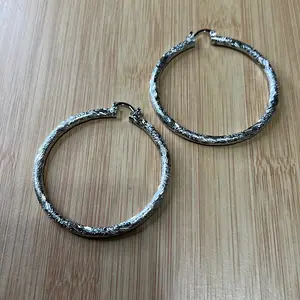 Winter Wonderland Land Silver Fashion Hoop Earrings for Women