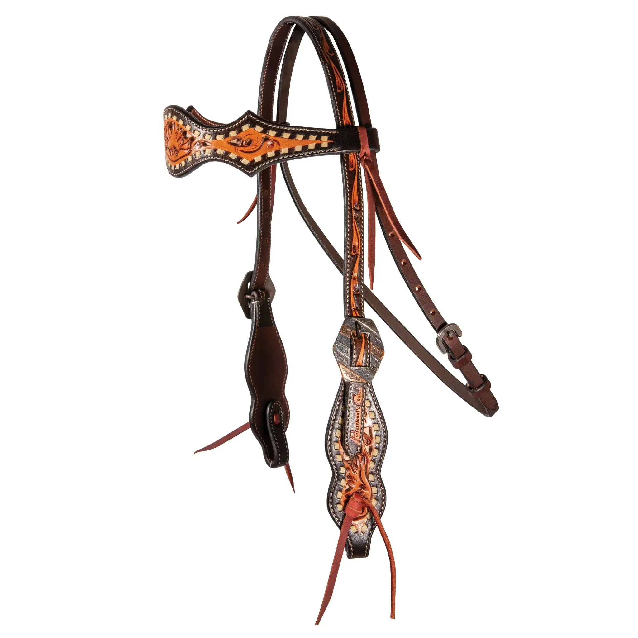 Professional's Choice Browband Headstall - Durable Western Leather Horse Tack Filigree