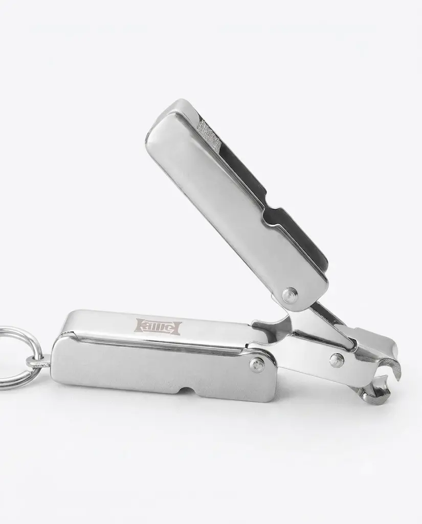 Portable Multi-Functional Stainless Steel Nail Clippers with Keychain Heavy Duty Fingernail Toenail Cutter Trimmer Foldable Pocket Pedicure Manicure Care Tool Travel Size Anti-Splash Nail Cutter Grinder for Men Women Adults Daily Grooming Kit