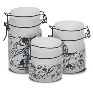 UFO Design Glass Storage Jar-Multiple Sizes Available [SMKZ-141]