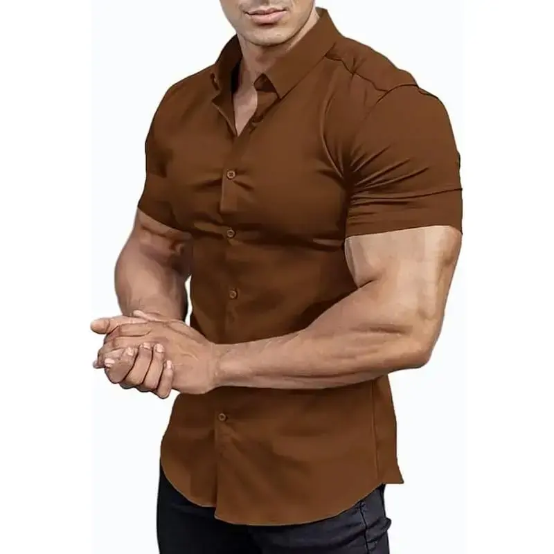 athletic fit dress shirts - TikTok Shop