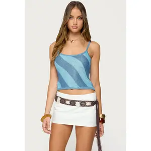 Saul Stripey Sequin Knit Top