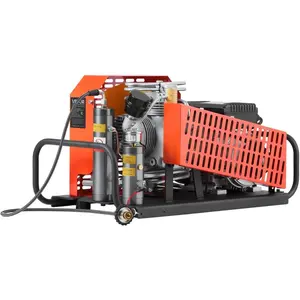 VEVOR PCP Air Compressor, 4500PSI/30Mpa Diving Scuba Tank Air Compressor, Double - Cylinder Auto Stop PCP Diving Compressor with External Water Fan Cooling System for Scuba Tanks, Paintball, Air RifleVEVOR Super Brand Day