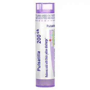 Boiron Pulsatilla, 200CK, Cold Relief, Approx 80 Pellets