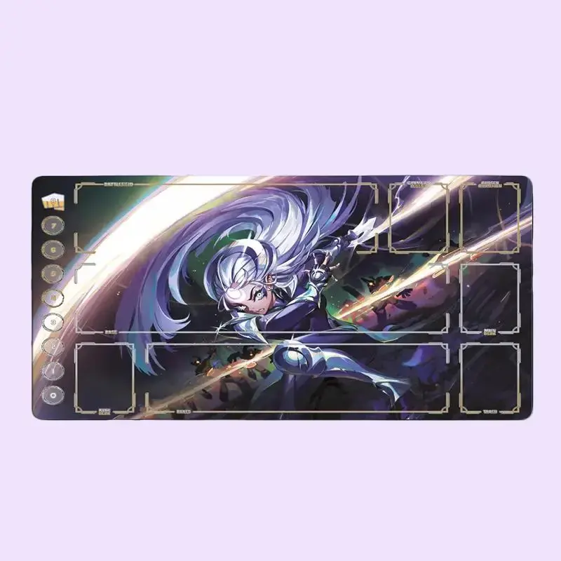 Playmat Riftbound Diana Scorn of the Moon Gaming Desk Mat LOL Mousepad Trading Card Game Mat – FASTSHIPPING