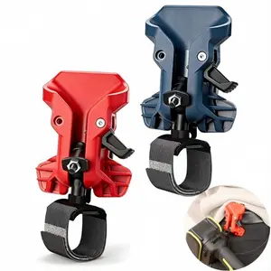Tool Belt Clip for Drill Bits and Hammers, Self-Locking, Multiple Colors, Quick Metal Waist Harness, Dual Lock System, Father's Day Gift