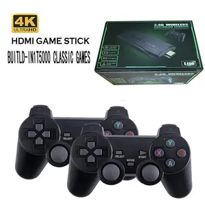 Video Game Console, Retro Gaming Console,Nostalgia Stick Game,Plug and Play Video Game Stick Built in 20000+ Games,Consoles with Dual 2.4G Wireless Controllers (64G)