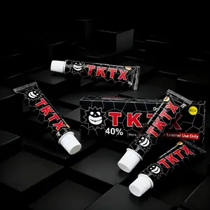 TKTX Tattoo Numbing Cream 4-Pack (10g Each), Lecithin-Based Pain Relief Cream for Tattoos/Waxing/Microneedling, External Numbing Gel