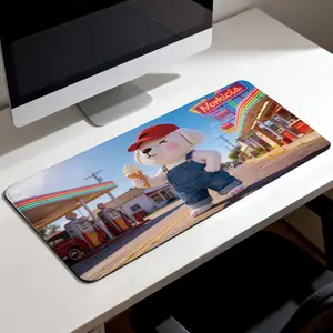 LIVEKEY Aesthetic Peach Mousepad, 40x80cm Large Desk Mat with Non-Slip Rubber Base, Stitched Edges, Smooth Surface, Extended Keyboard Pad, Gaming Items & Office Desk Accessories