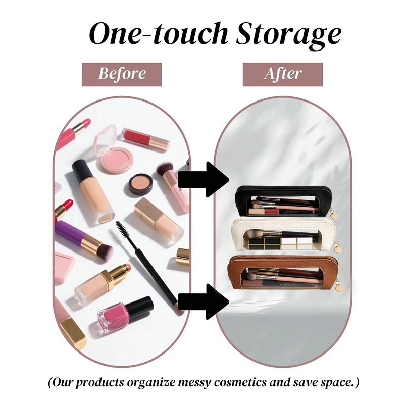 Portable Makeup Brush Bag,Zipper Storage Bag Organizer Pouch,Versatile Storage Stationery, Travel Storage Bag, Portable Cosmetic Storage Bag,Essential storage bag for fashionable girls