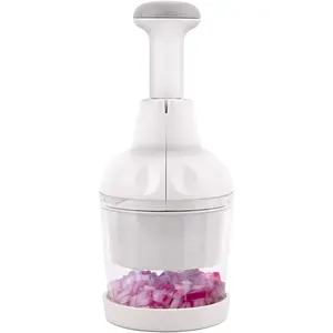 Manual Vegetable Chopper – Hand Food Cutter for Onion, Garlic, Salad, Nuts & Veggies, Dishwasher Safe