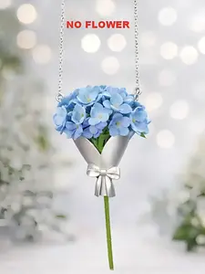 Gift For Mom Flower Bouquet Necklace Without Flowers, Romantic, Blessing, Elegance, Gift for Women Exquisite Jewelry Accessory, Elegant Prom Jewelry, Flower Pendant Necklace