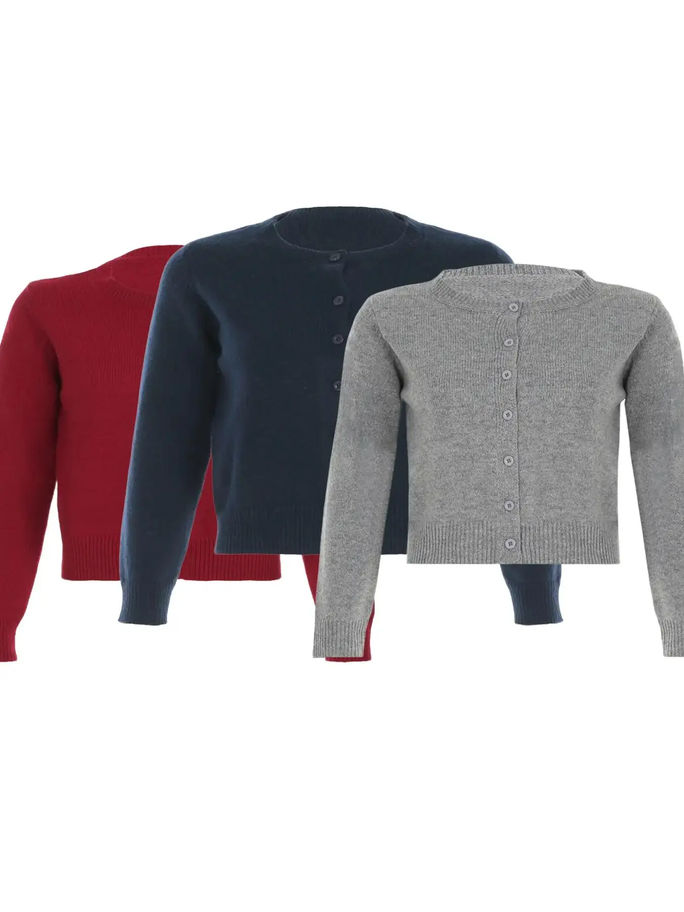 burgundy * 1 + gray * 1 + dark washed blue * 1