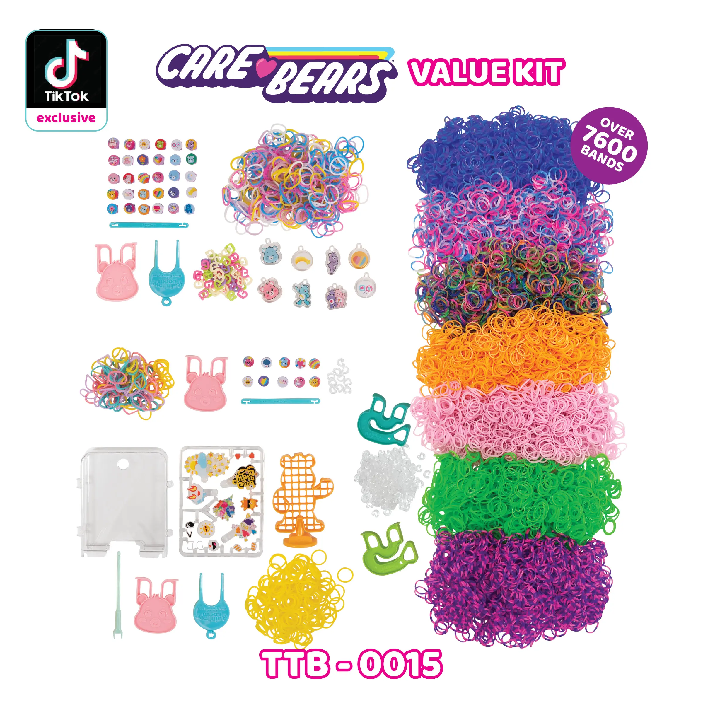 Explore the Magic with Carebears and Rainbow Loom - Beadmoji Beads and Rubber Bands